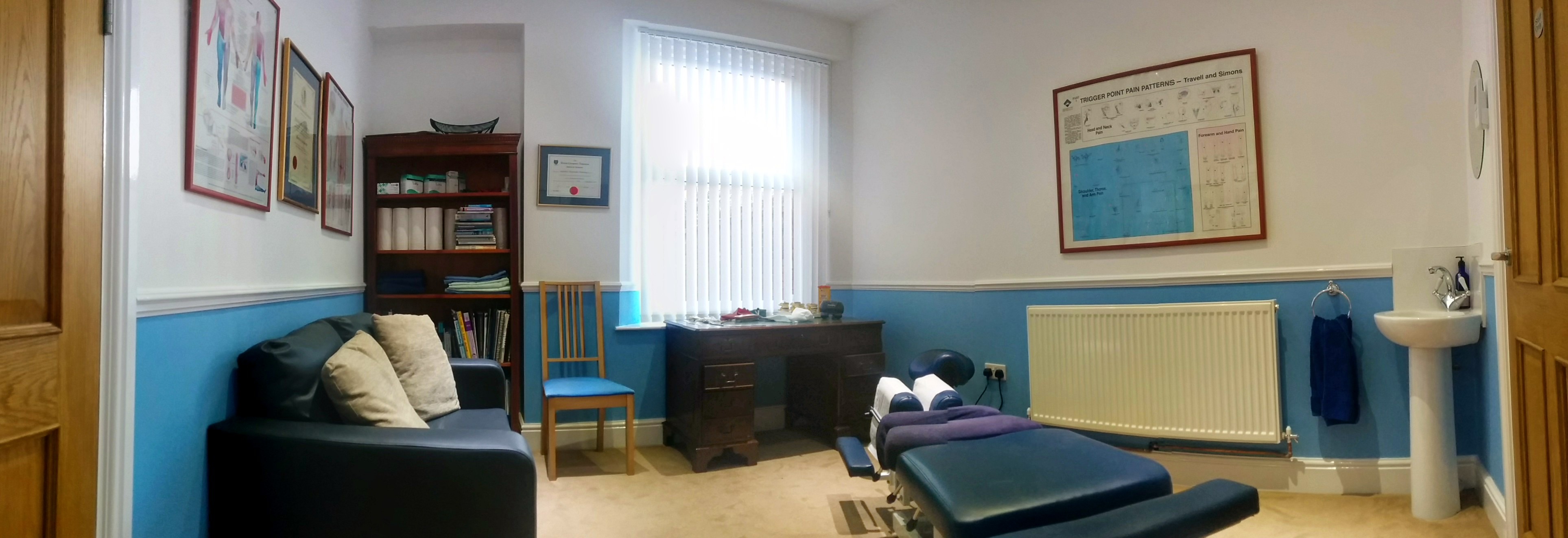 panoramic inside clinic of osteopath taunton